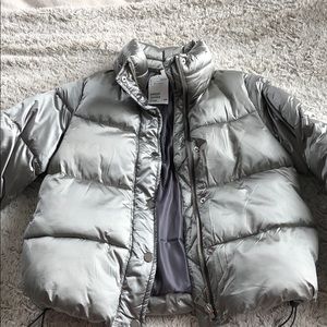 H&M Silver Puffer Jacket